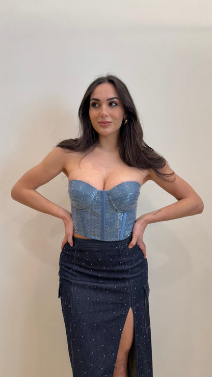 Corsetto paillettes