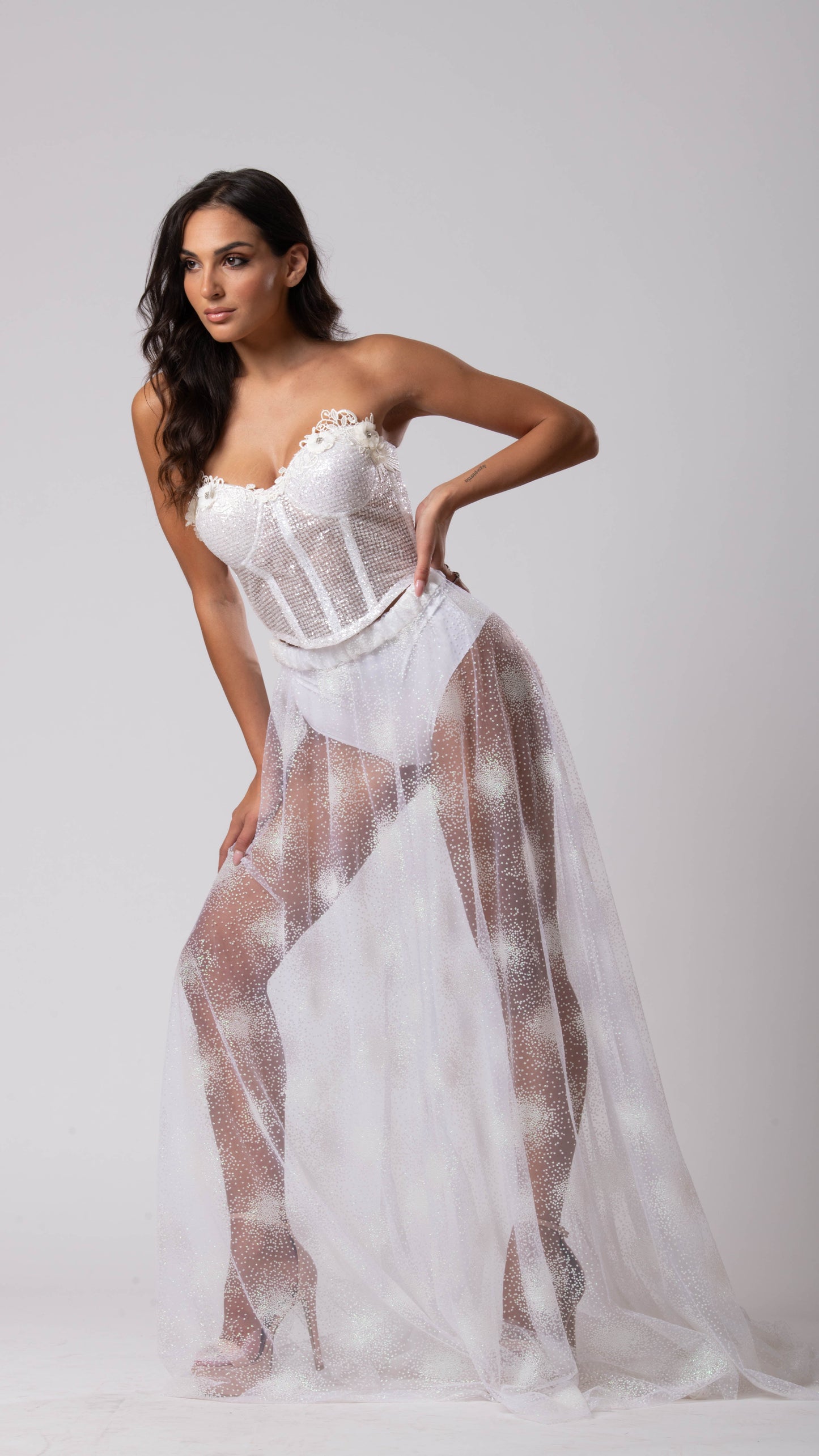 Gonnellone in tulle glitter "fuochi d'artificio"